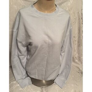 No Boundaries Solid Blue Sweatshirt Size M Men's (38-40)